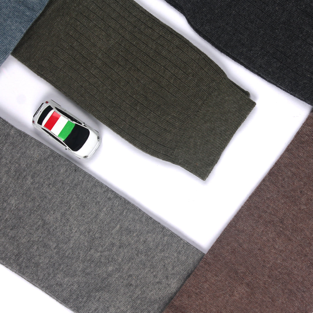 Long Wool Socks for Men | Plain Color | Pack of 3 Pairs | Cool Wool UL