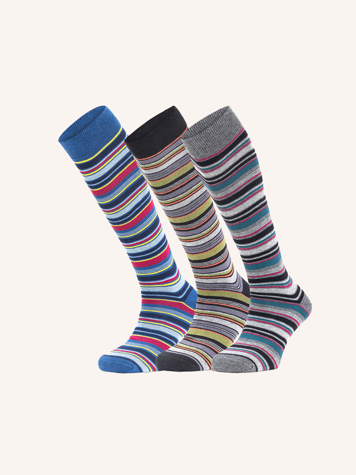 Long Combed Cotton Sock for Men | Fantasy | Pack of 3 pairs | Bruce L