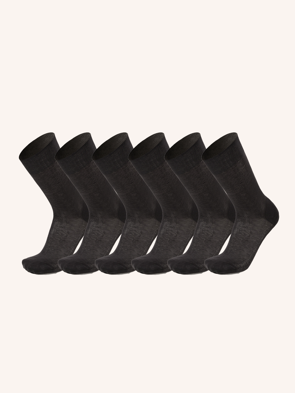 Ultra-thin Scottish Lisle Short Sock for Men | Plain Color | Pack of 6 Pairs | Chiffon C
