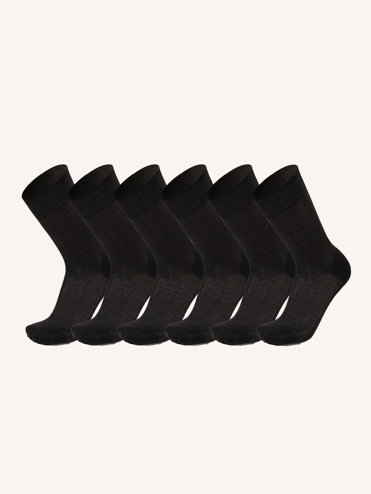 Ultra-thin Scottish Lisle Short Sock for Men | Plain Color | Pack of 6 Pairs | Chiffon C