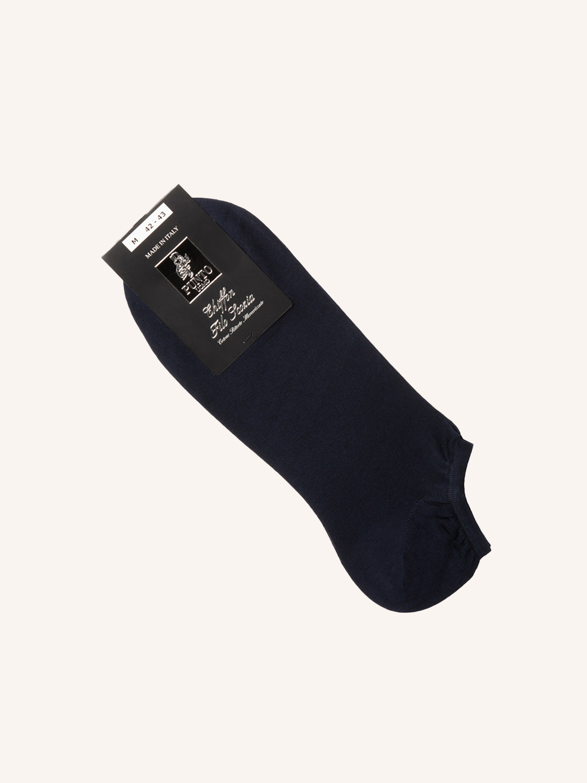 Calza Mini Sneaker in Filo di Scozia per Uomo | Tinta Unita | Confezione da 6 Paia | Chiffon Mini