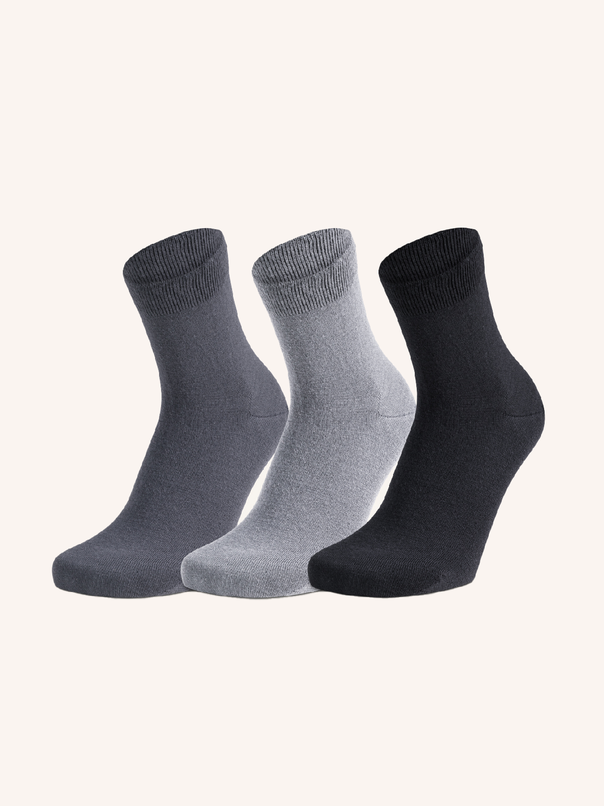Short Wool Socks for Women | Plain Color | Pack of 3 Pairs | Cool Wool DC