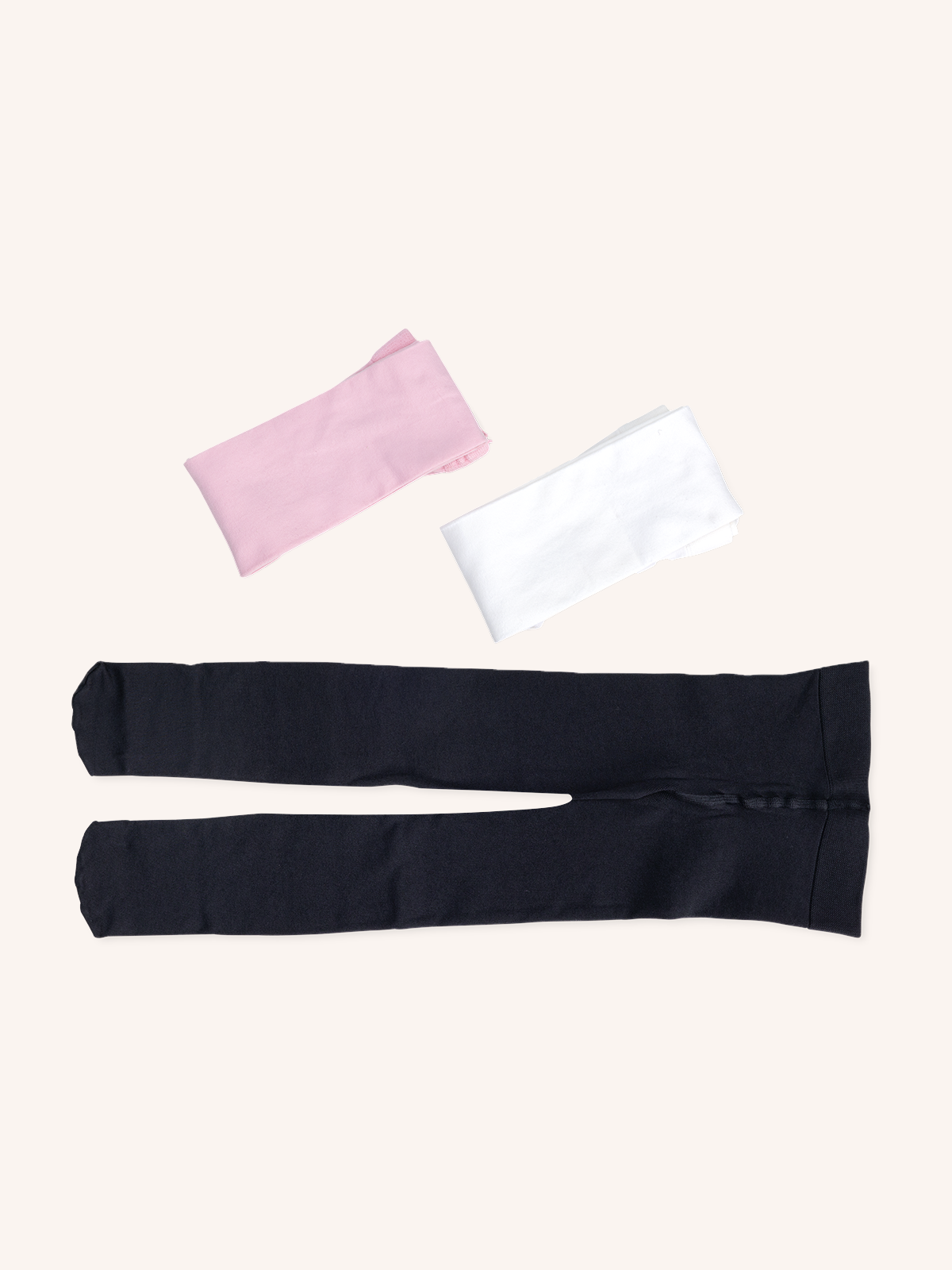 Cotton Tights for Child | Solid Color | Pack of 3 Pairs | Dance Tripack