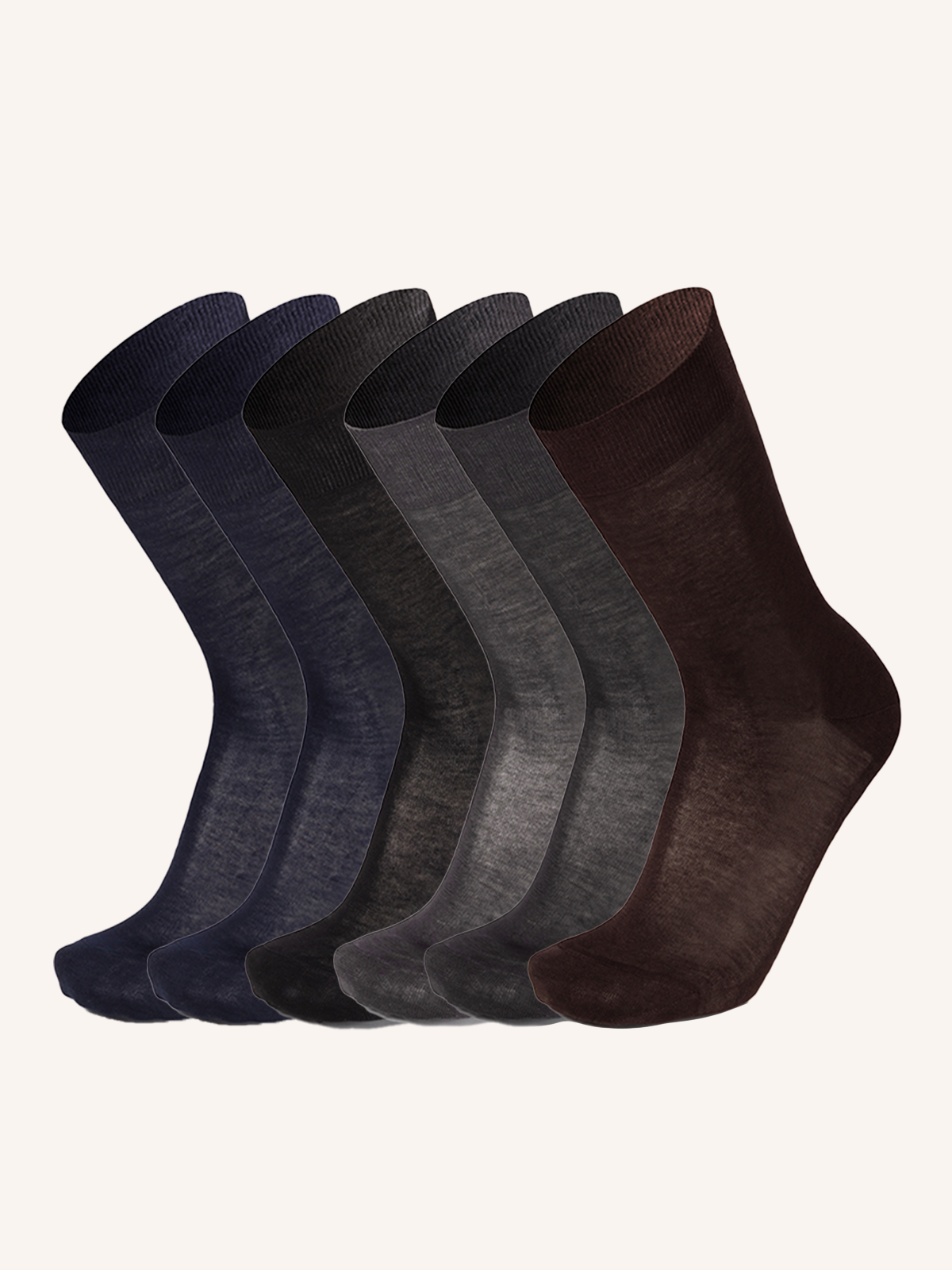Short Sock in Lisle for Men | Plain Color | Pack of 6 pairs | Imperial RC