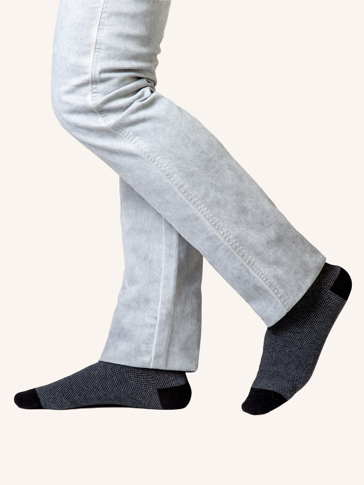Long Socks in Jacquard Cotton for Men | Plain Color | Pack of 3 pairs | Jack L