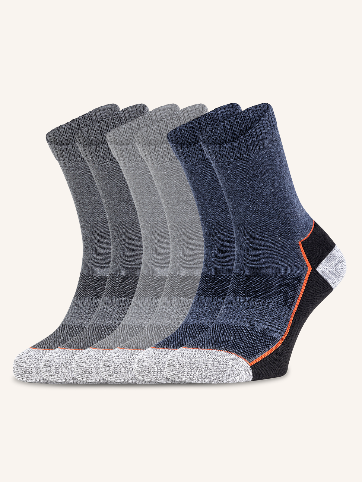 Unisex Stockinette Knit Short Sock | Pack of 6 pairs | JOB 00