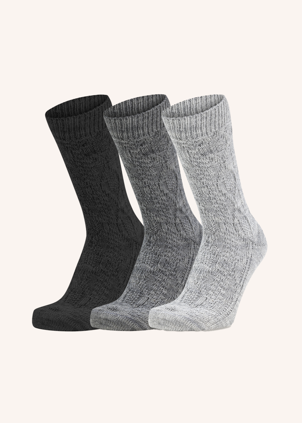 Short Alpaca Sock for Women | Plain Color | Pack of 3 pairs | Lynks DC