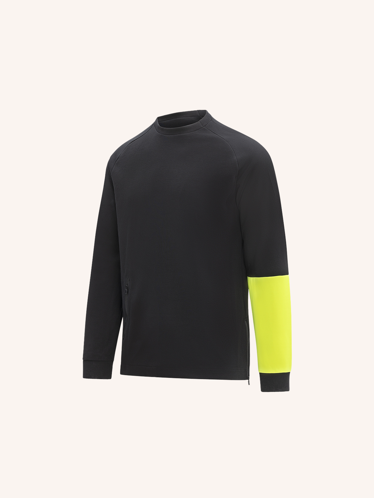 Crewneck Sweatshirt with Pocket and Zip for Men | Plain Color | Single Pack | PRS 101