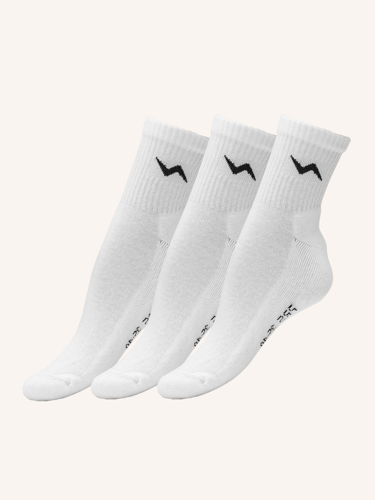 Cotton Socks for Women's Tennis | Plain Color | Pack of 3 Pairs | PRS 50D