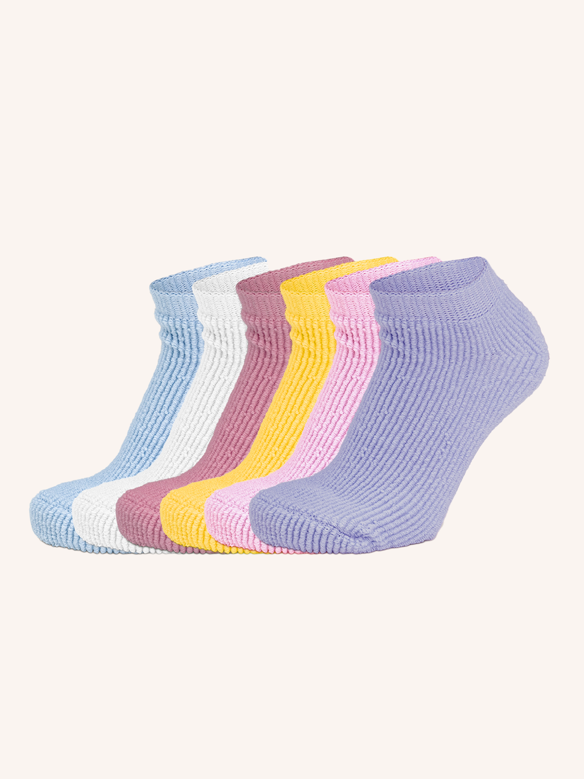 Short Sock for Women | Solid Color | Pack of 6 Pairs | Little Heater
