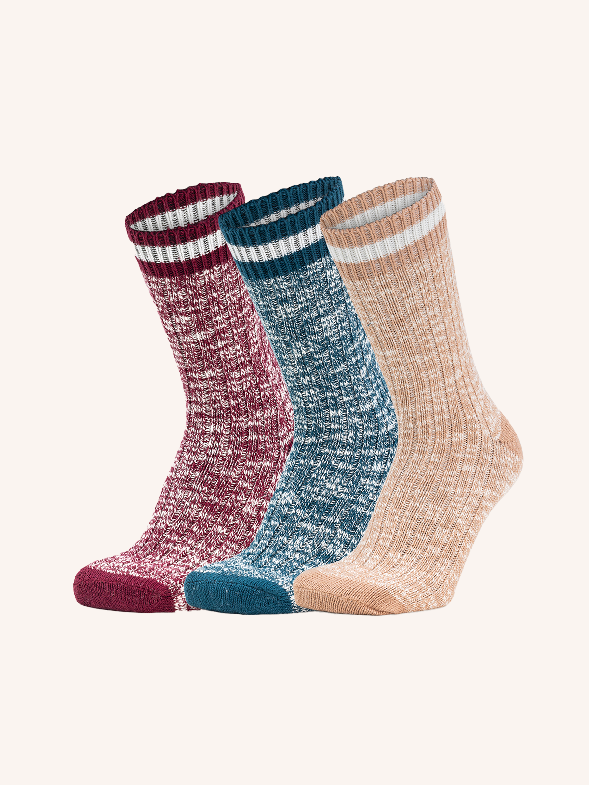 Short Cotton Socks for Women | Plain Color | Pack of 3 pairs | Twins