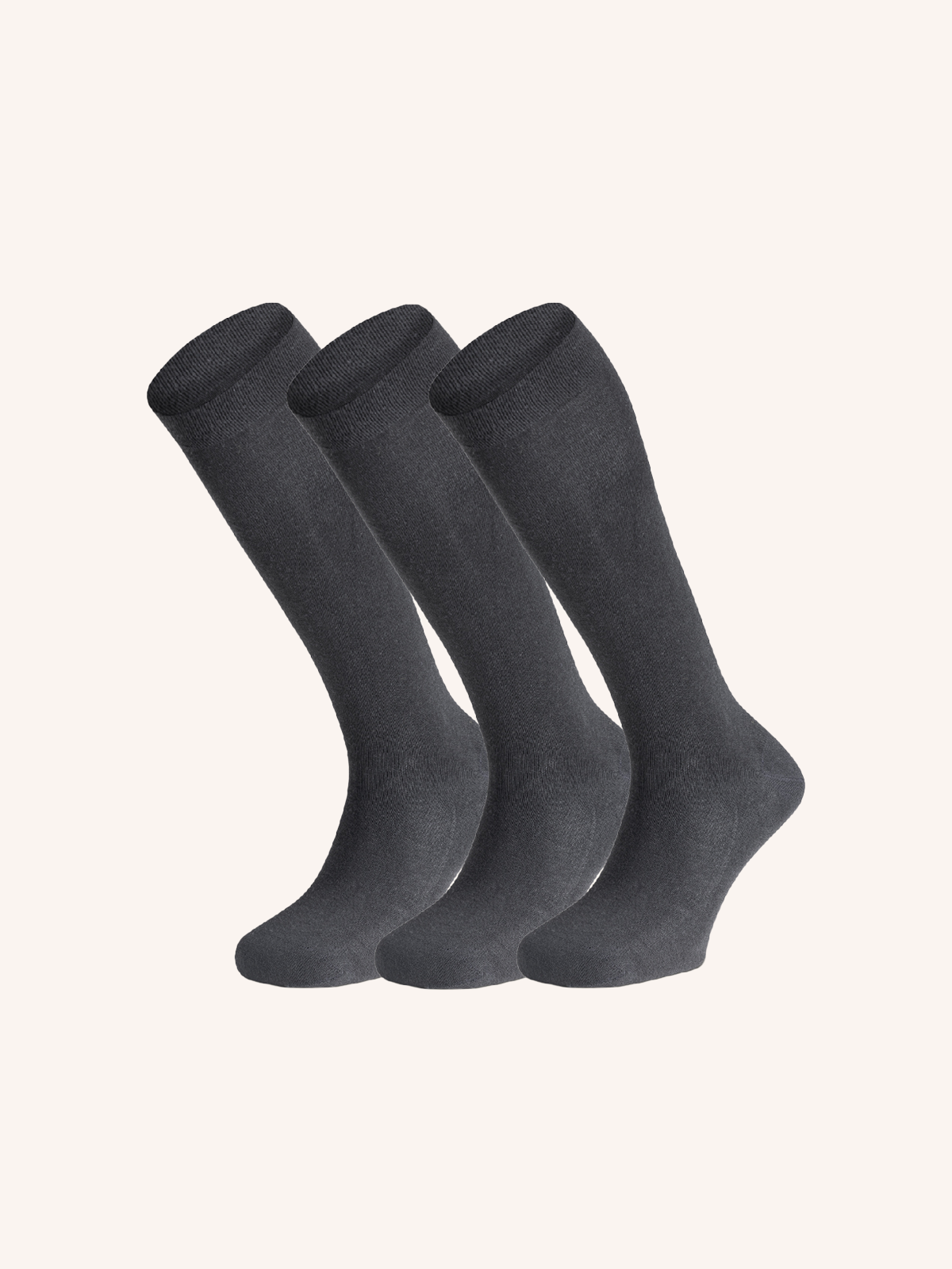Long Socks in Viscose &amp; Cashmere for Men | Plain Color | Pack of 3 Pairs | Ultra UL