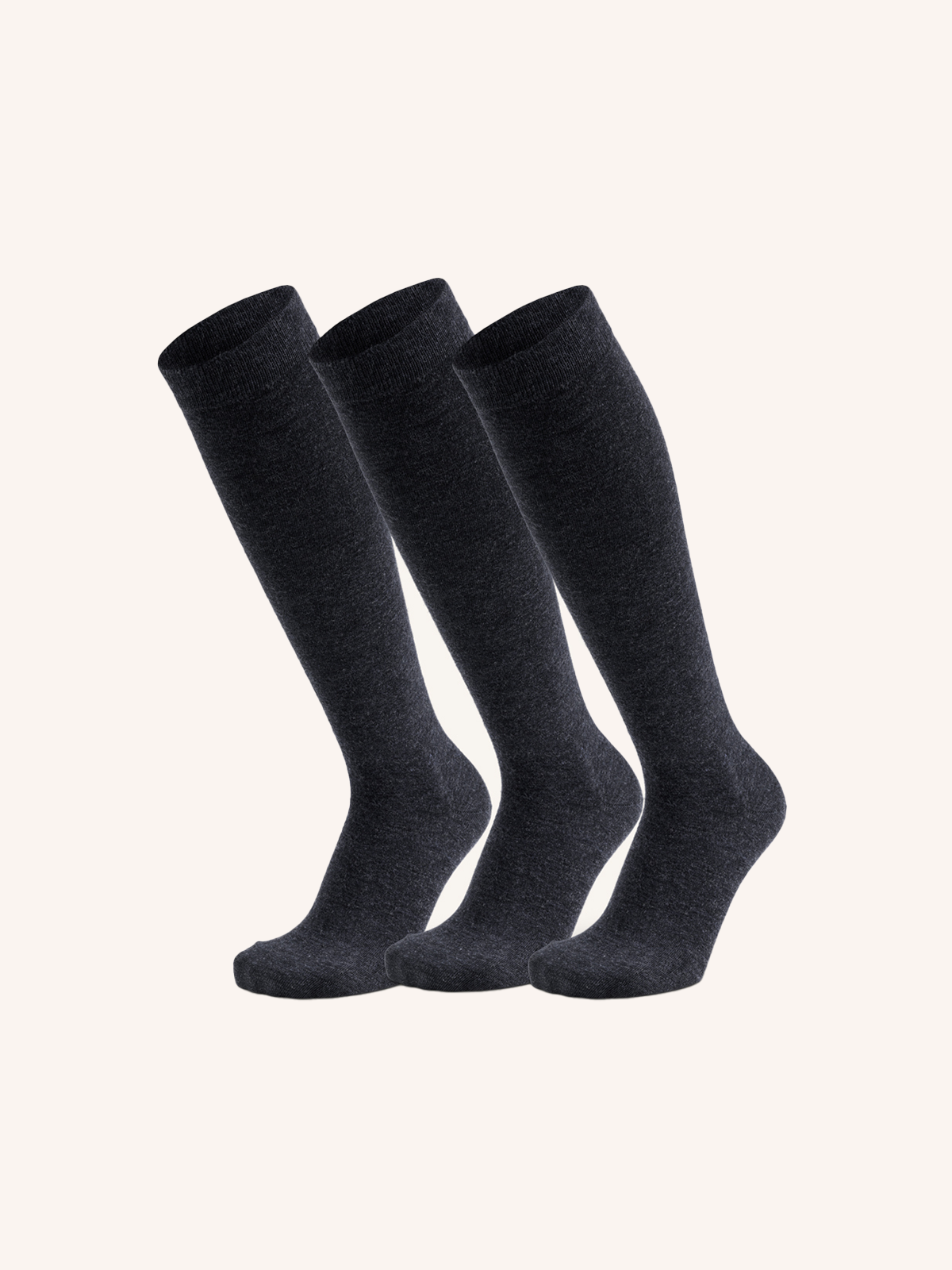 Long Socks in Cashmere and Viscose for Women | Plain Color | Pack of 3 Pairs | Ultra DL