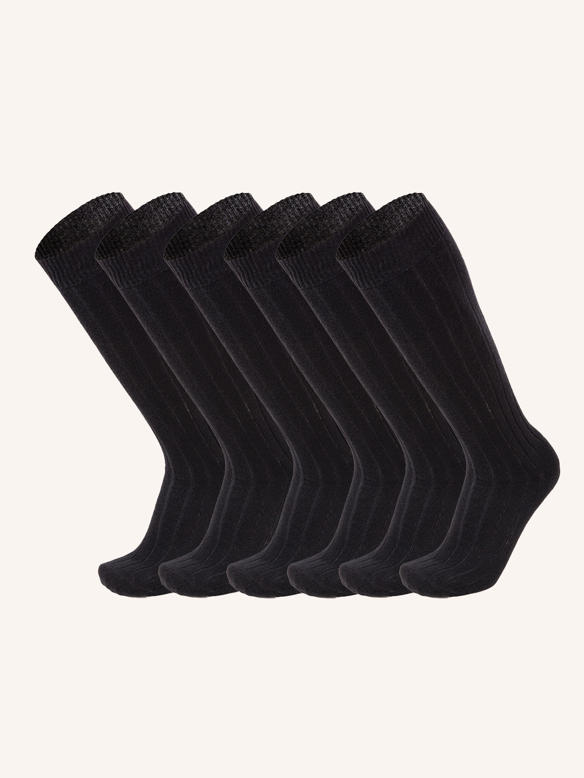 Long Wool Socks for Men | Plain Color | Pack of 6 pairs | Woolife UL