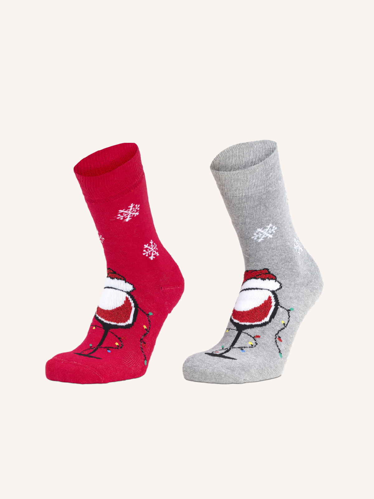Non-slip Cotton Socks for Women | Christmas Fantasy | Pack of 2 Pairs | Xmas DA
