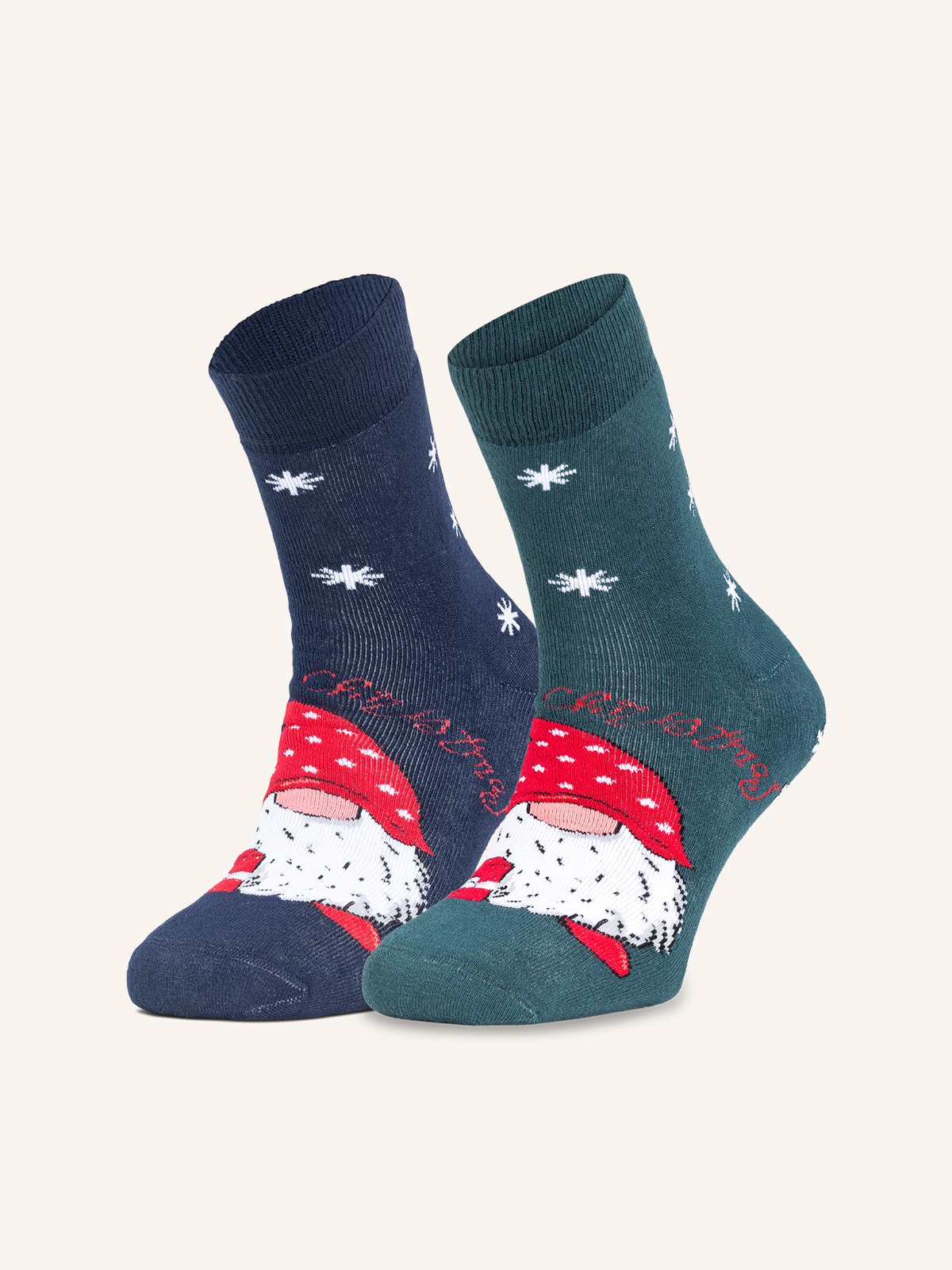 Short Anti-slip Cotton Socks for Men | Christmas Fantasy | Pack of 2 pairs | Xmas UA
